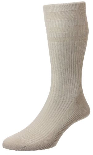 HJ191 Softop Socks Oatmeal Shoe size 11-13